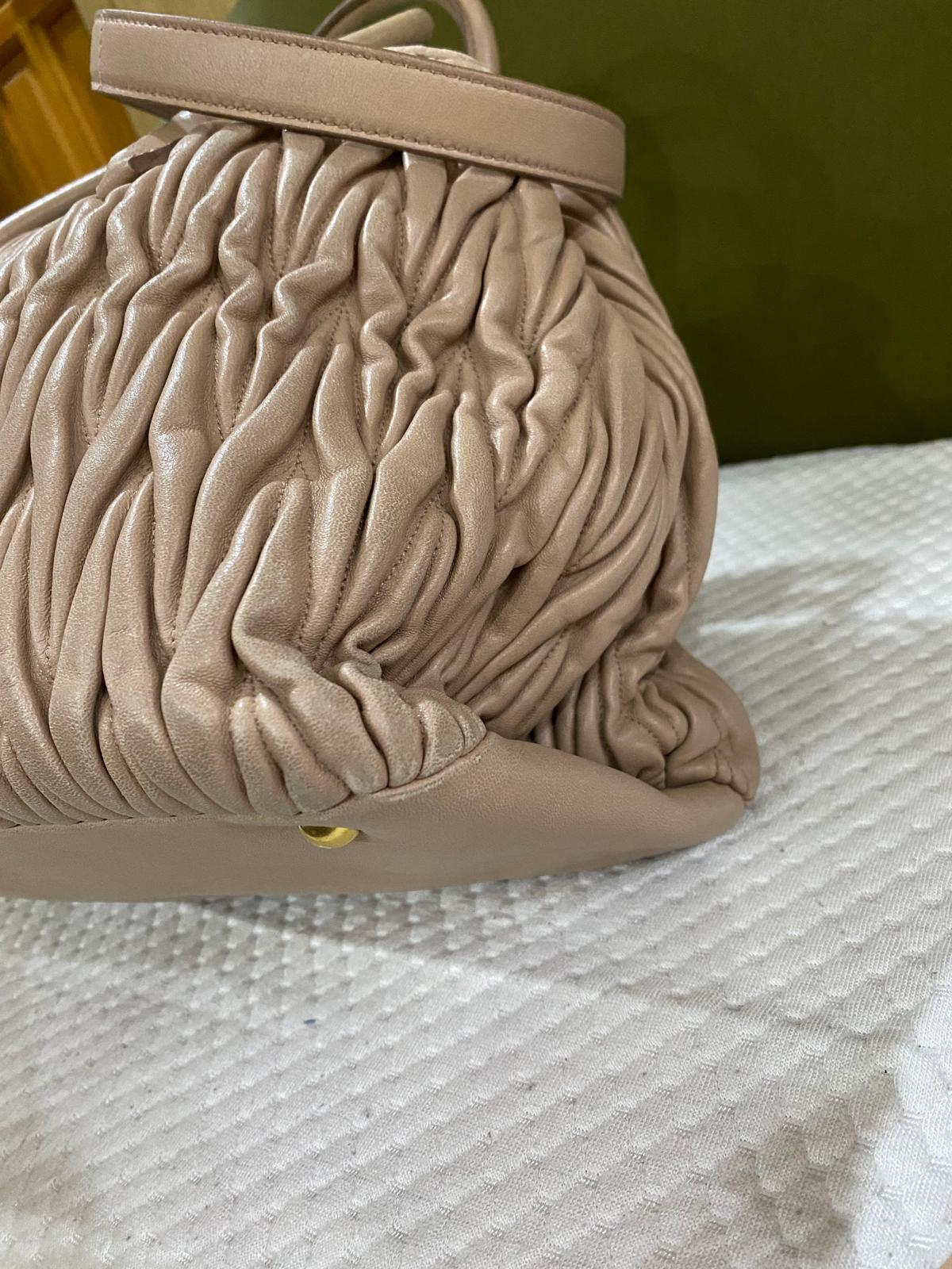 Miu Miu Matelasse Tote bag with long strap