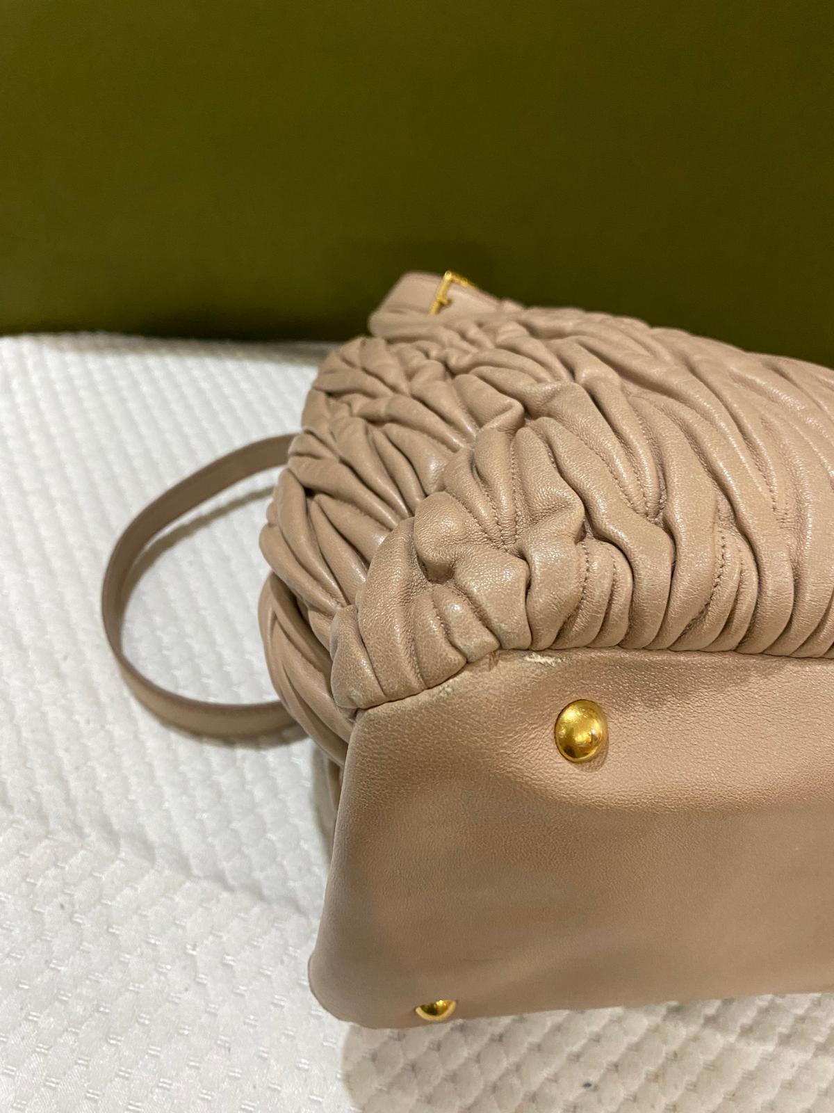 Miu Miu Matelasse Tote bag with long strap