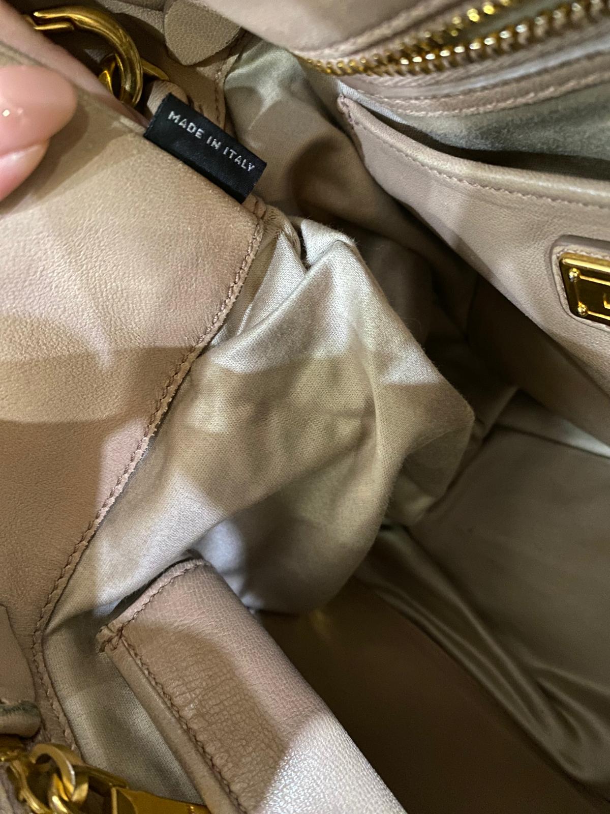 Miu Miu Matelasse Tote bag with long strap