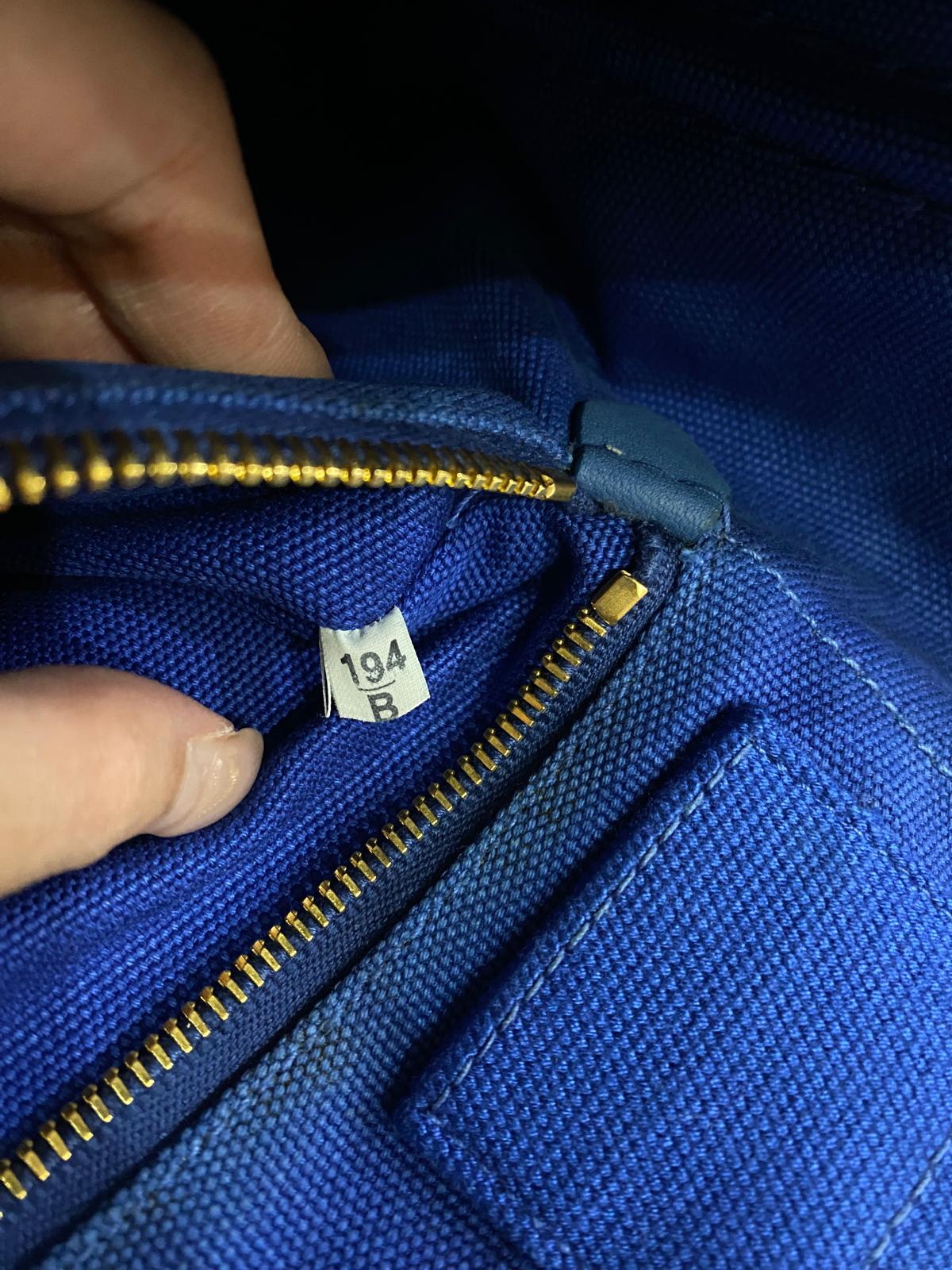 Prada Canapa Canvas Tote in blue