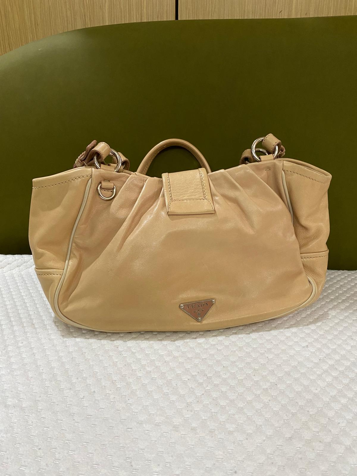 Prada Vintage Moon Leather Shoulder Bag