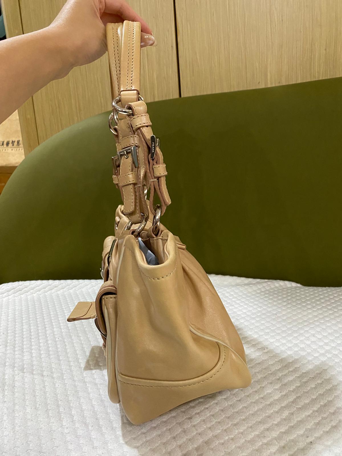 Prada Vintage Moon Leather Shoulder Bag