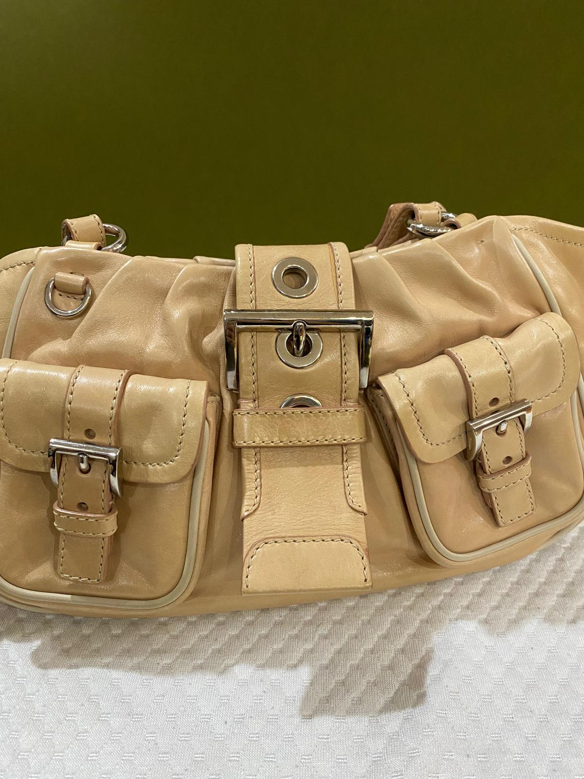 Prada Vintage Moon Leather Shoulder Bag
