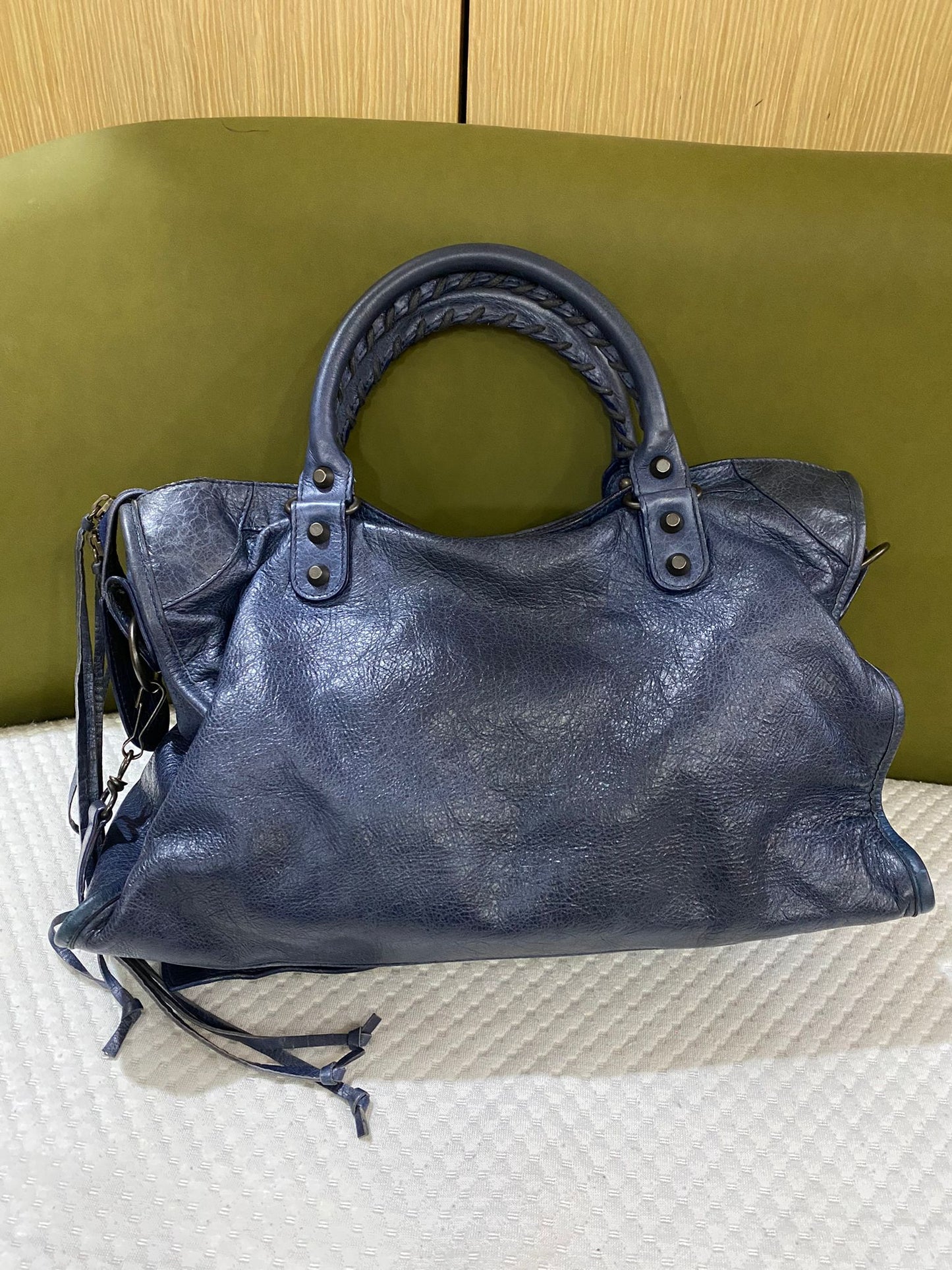 Balenciaga City Bag in blue