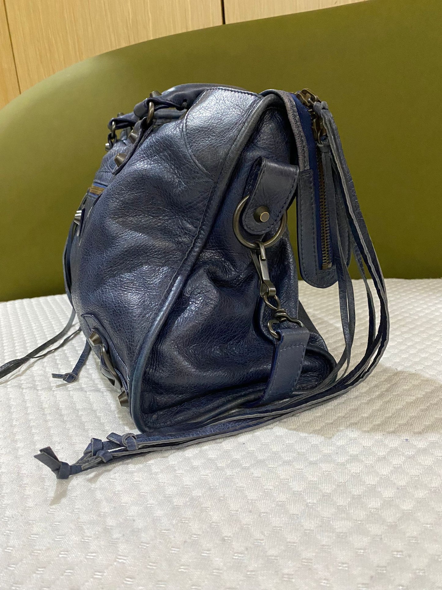 Balenciaga City Bag in blue