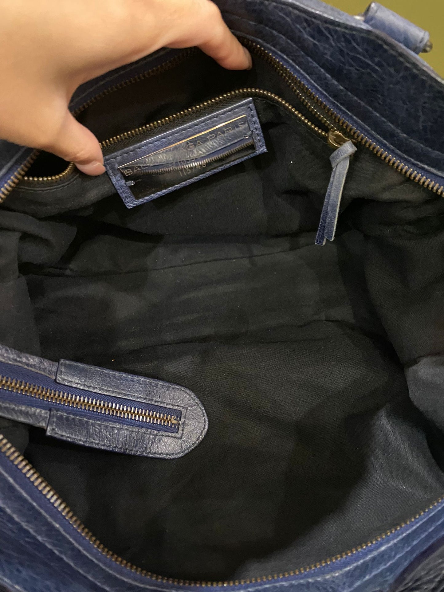 Balenciaga City Bag in blue
