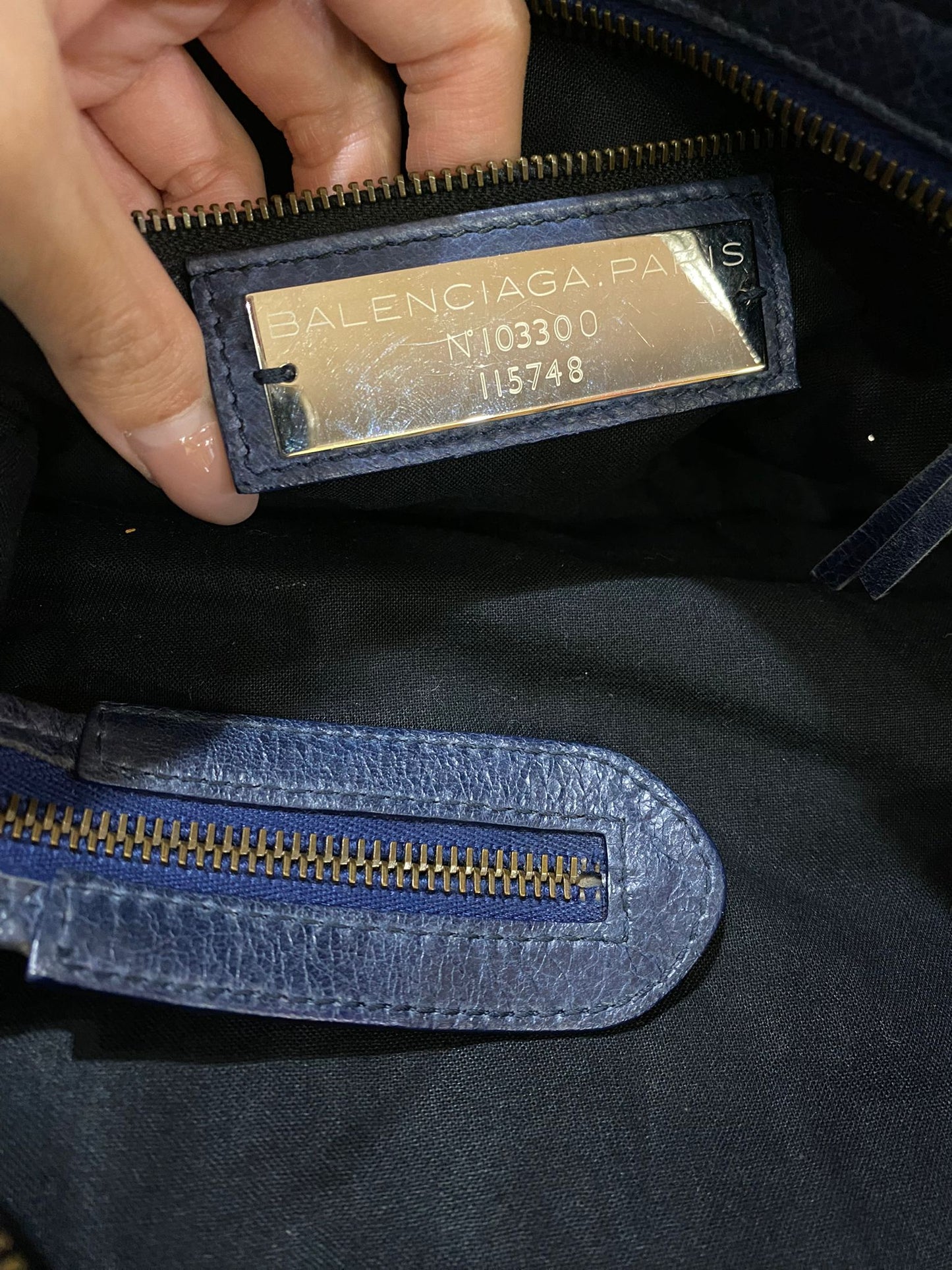 Balenciaga City Bag in blue