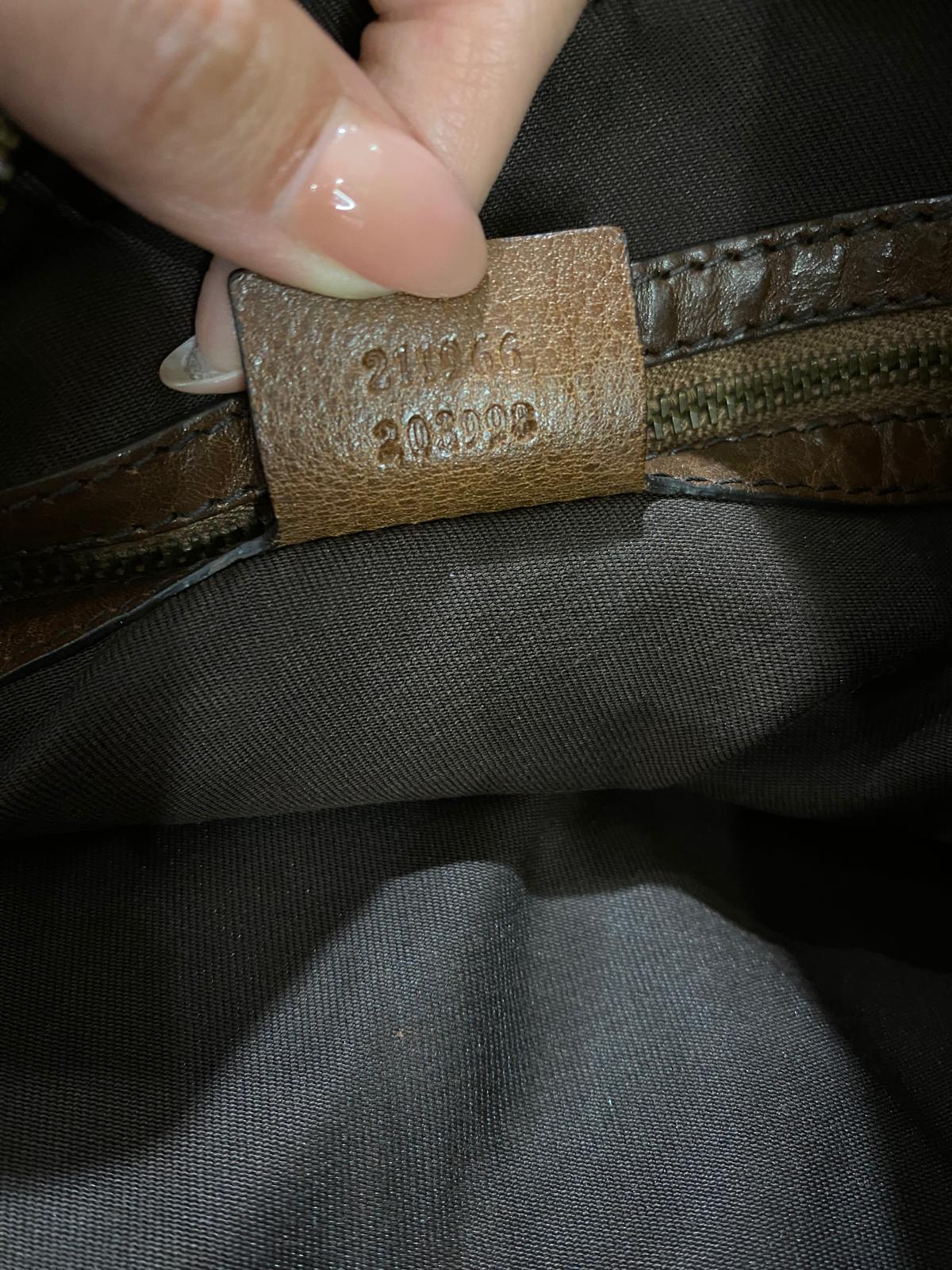 Gucci GG Monogram Jockey Hobo Shoulder bag