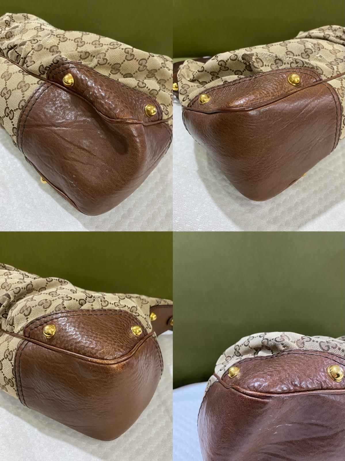 Gucci GG Monogram Jockey Hobo Shoulder bag