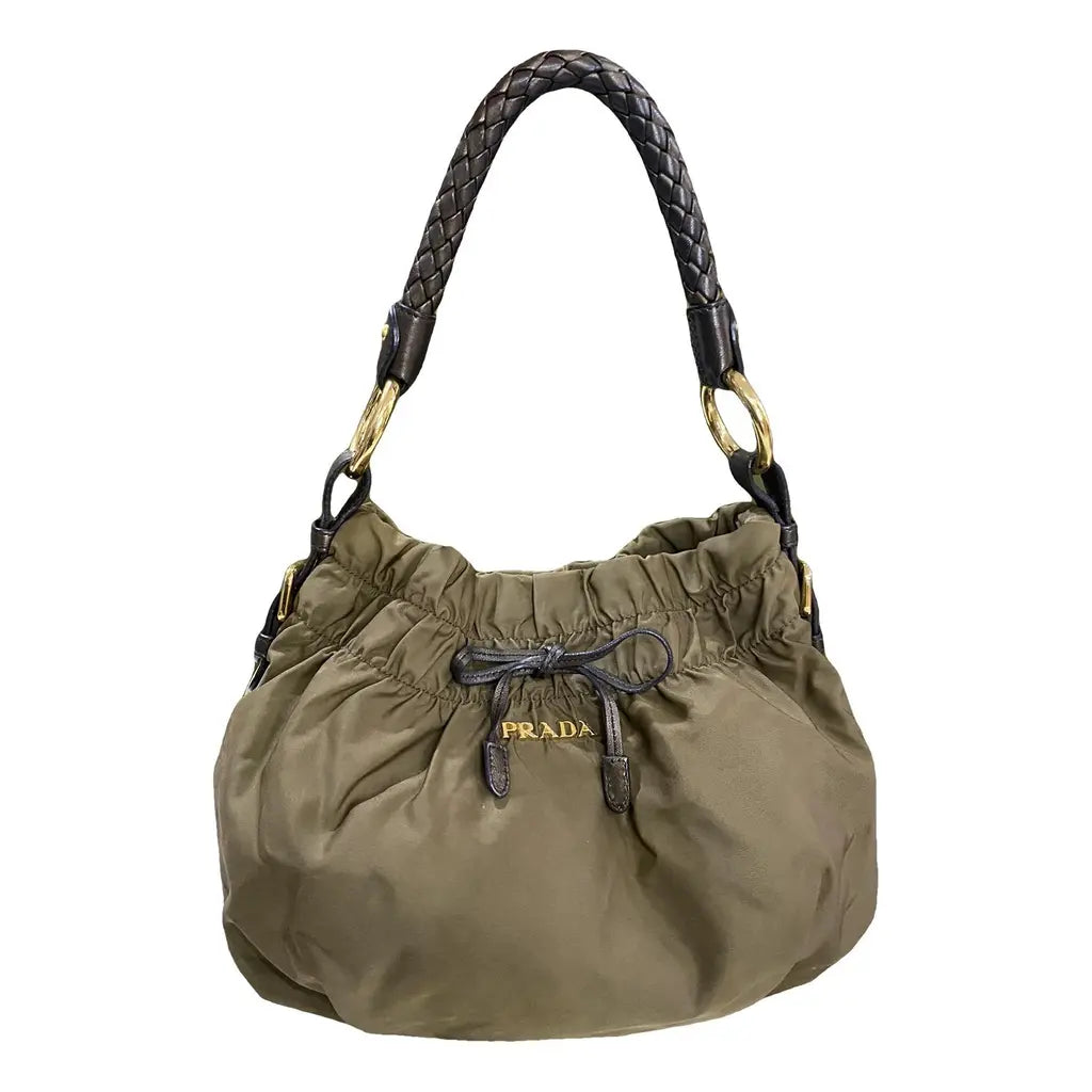 Prada Tessuto Nylon Green Handbag