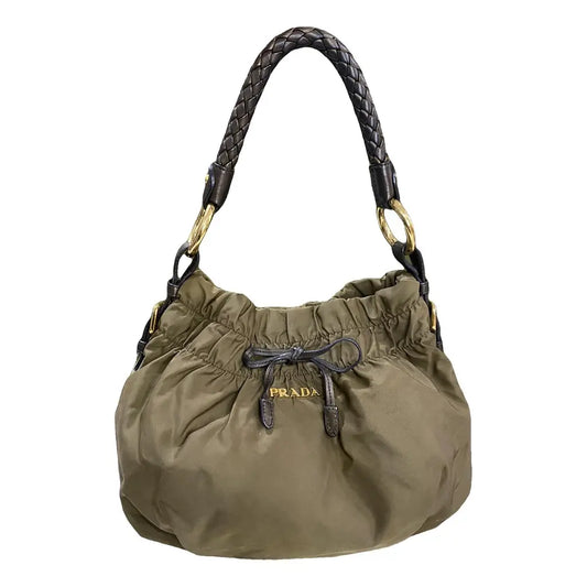 Prada Tessuto Nylon Green Handbag