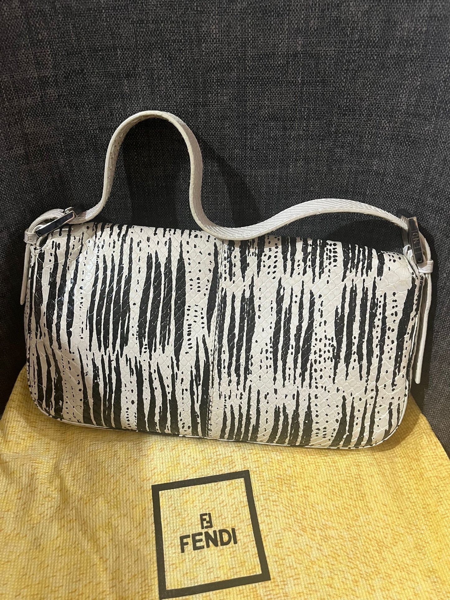 Fendi python baguette