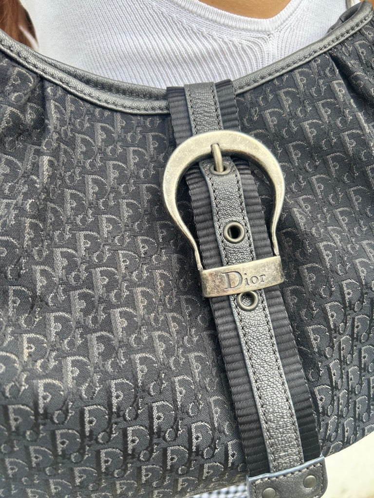 Dior monogram trotter shoulder bag