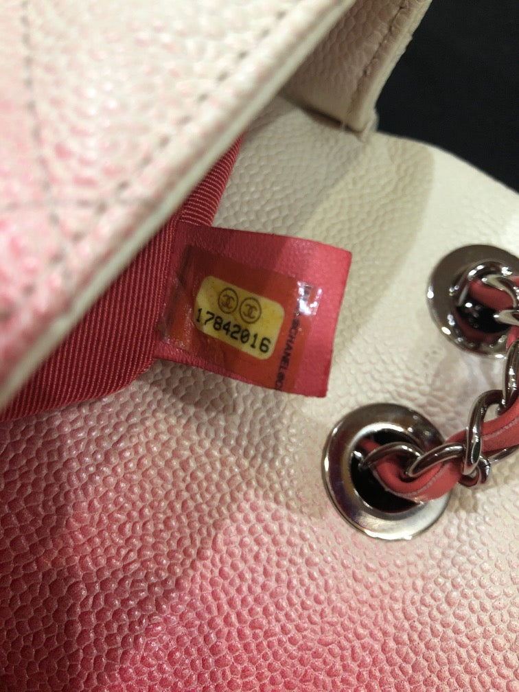 Chanel ombre single flap bag