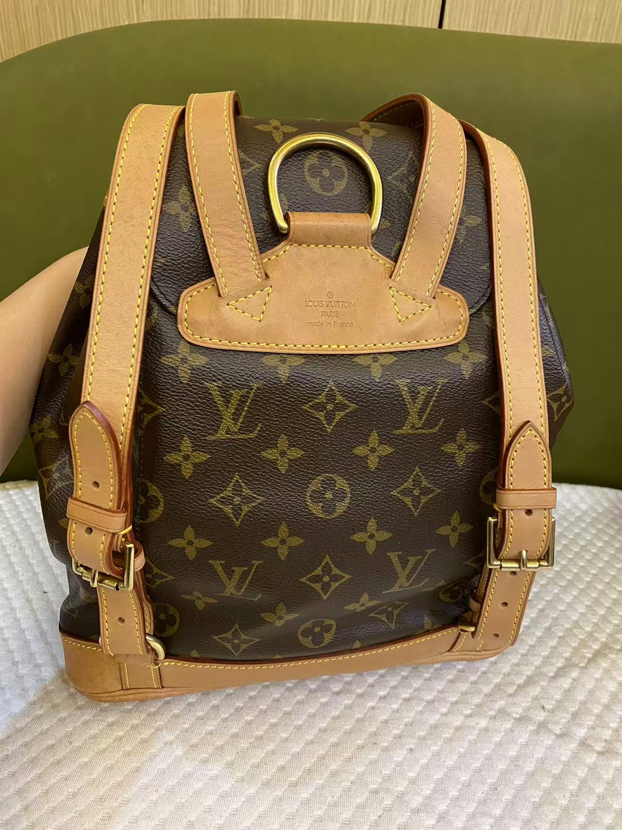 Louis Vuitton Backpack Montsouris MM in Brown Monogram Canvas
