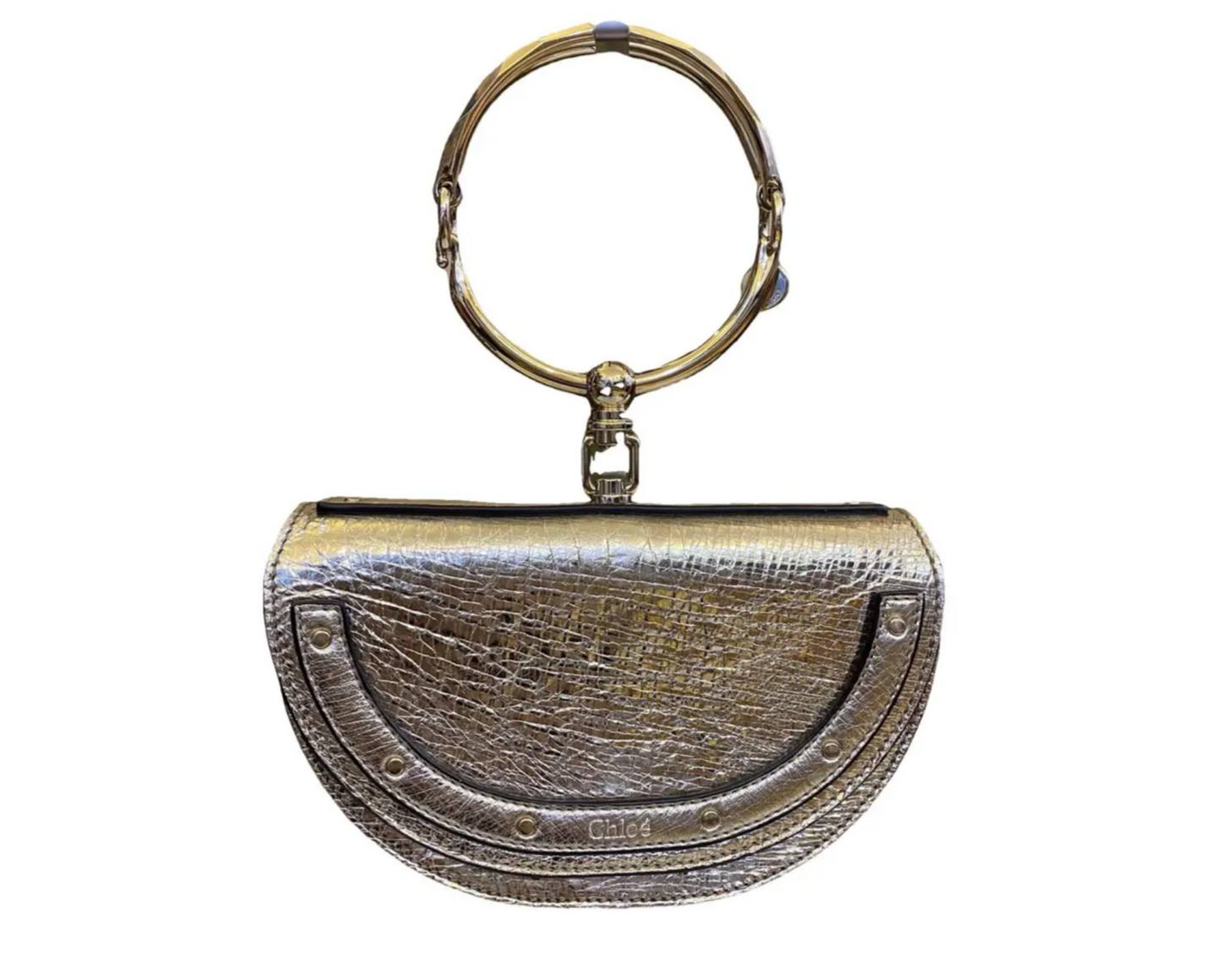 Chloé Nile Minaudière bag in metallic