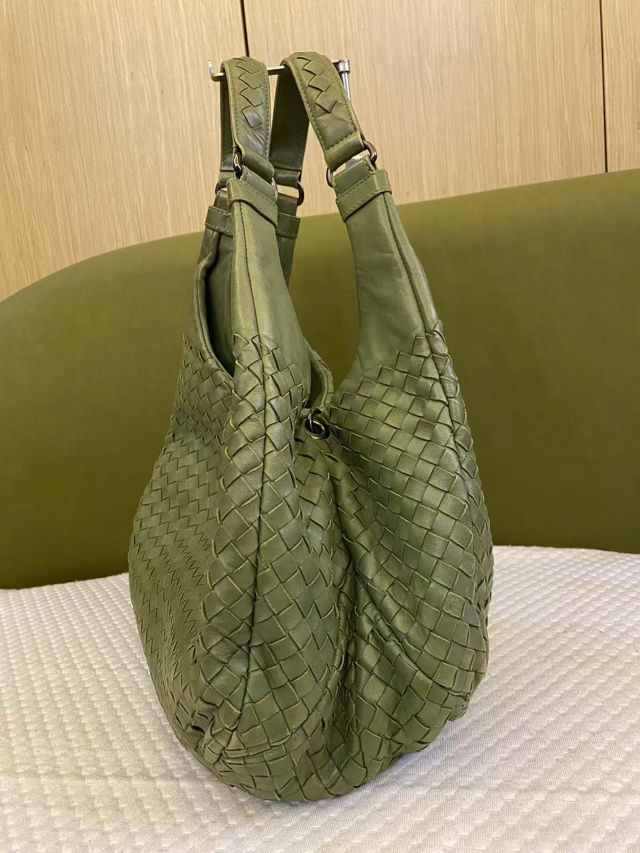 Bottega Veneta Intrecciato Medium Campana Olive Green