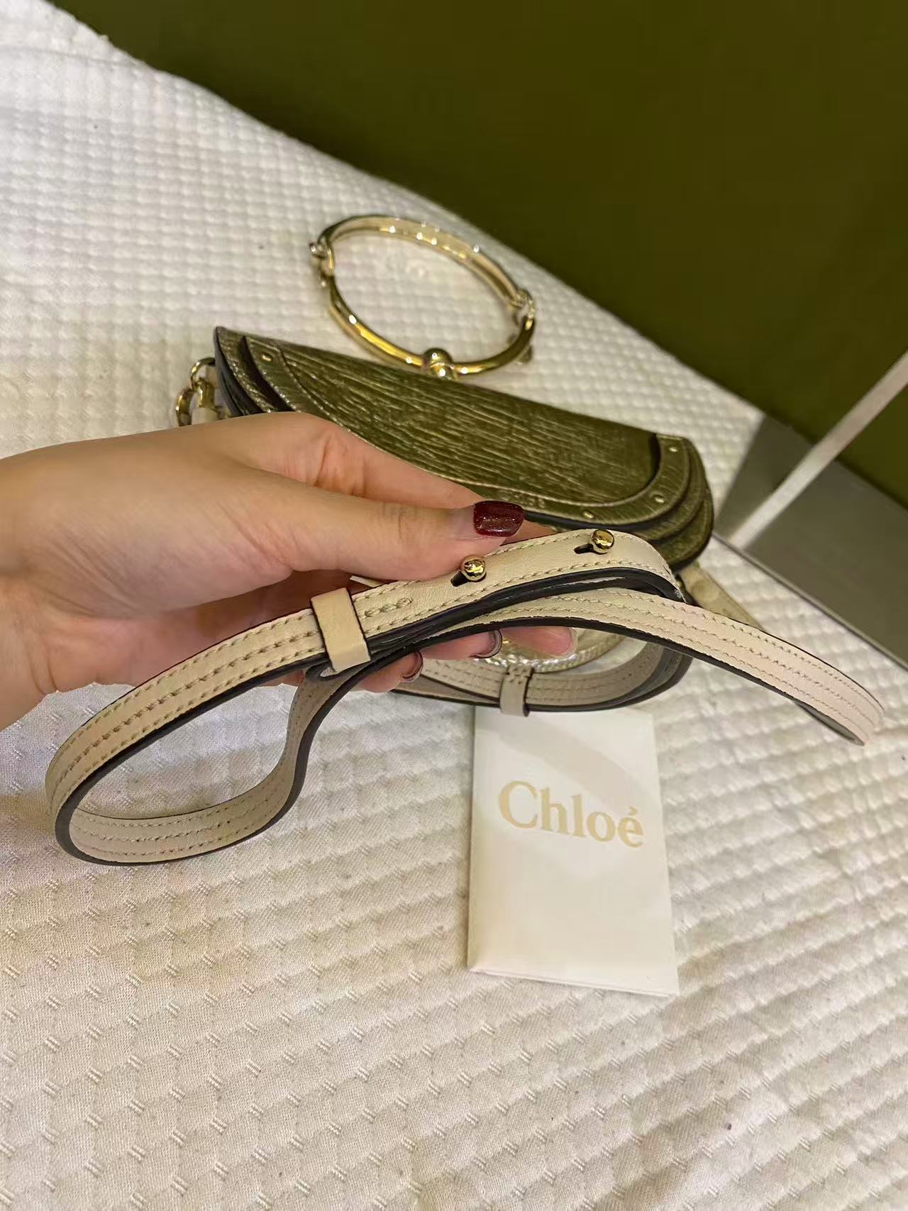 Chloé Nile Minaudière bag in metallic