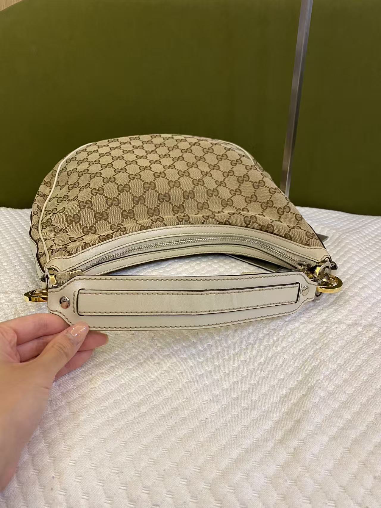 Gucci GG Monogram Medium Twin Hobo Shoulder Bag