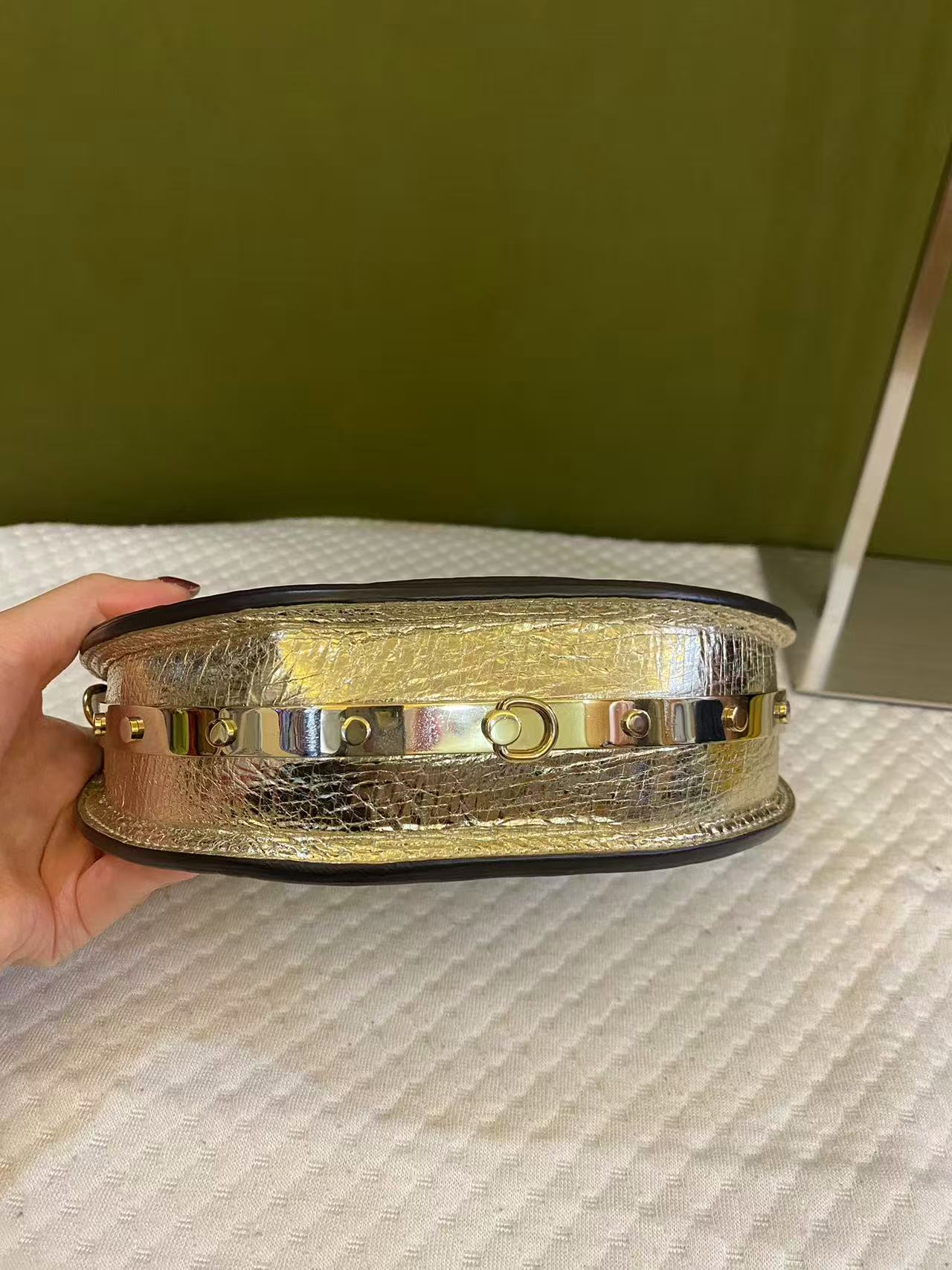 Chloé Nile Minaudière bag in metallic