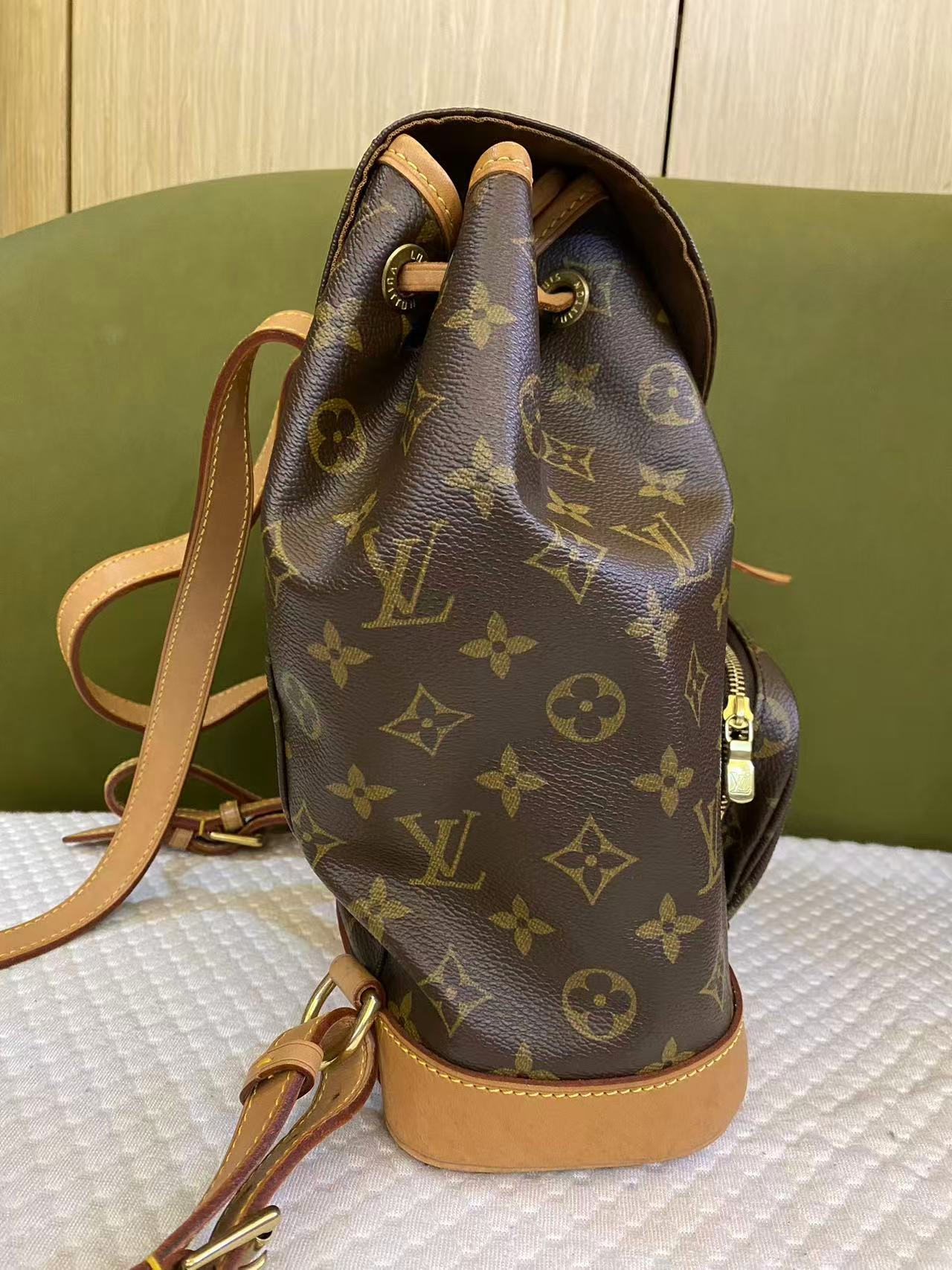 Louis Vuitton Backpack Montsouris MM in Brown Monogram Canvas