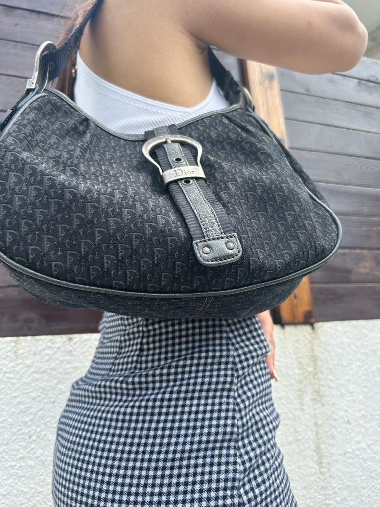 Dior monogram trotter shoulder bag