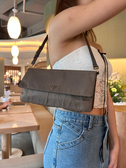 Prada nylon shoulder bag