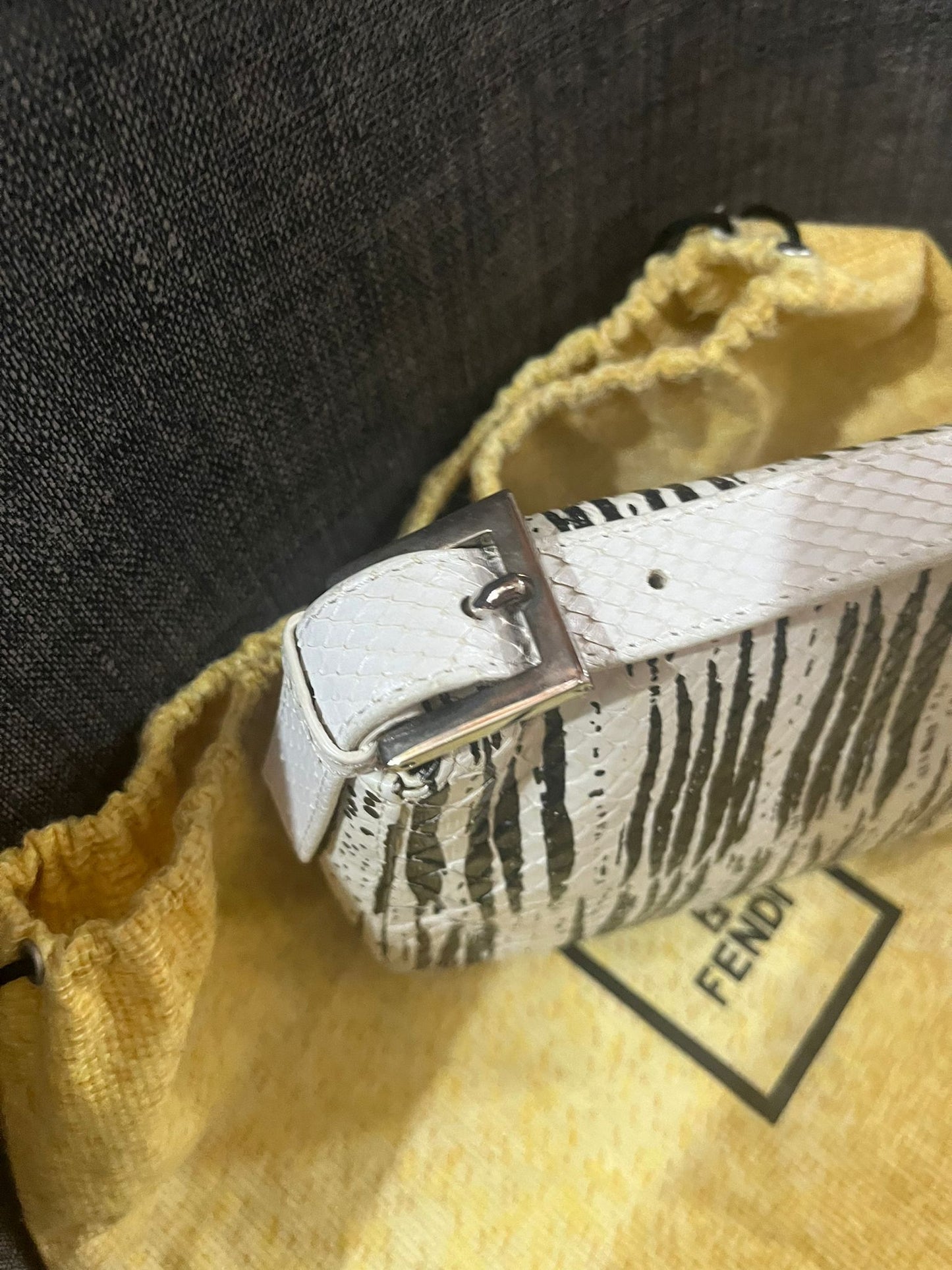 Fendi python baguette