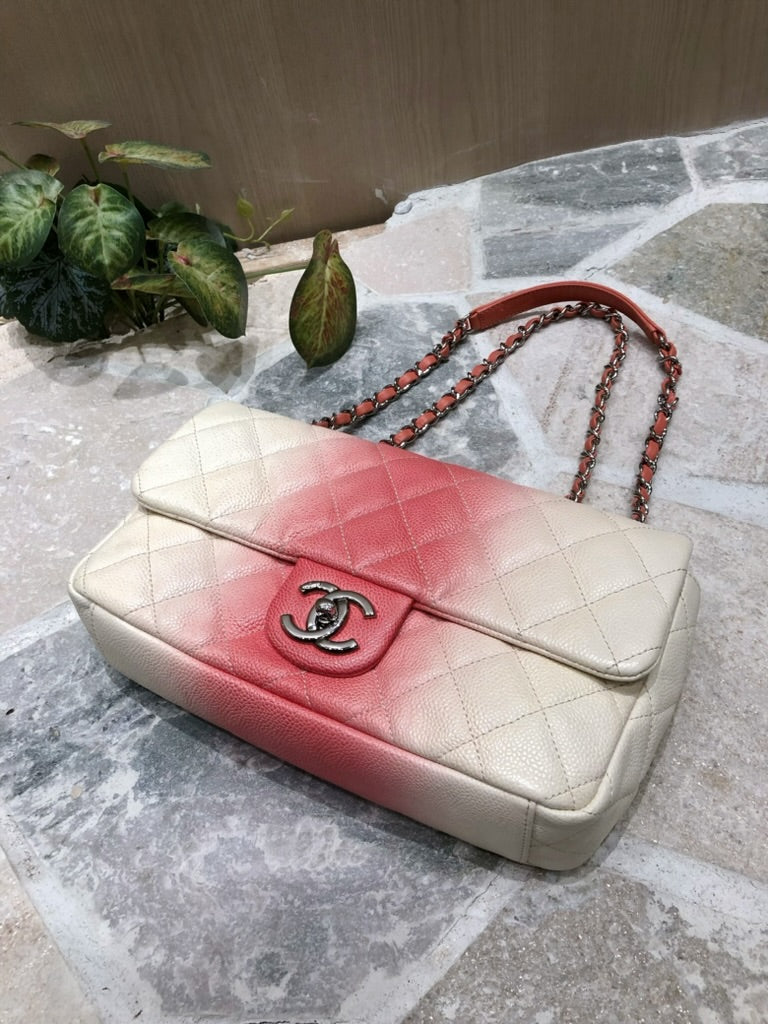 Chanel ombre single flap bag