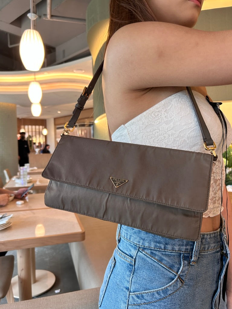 Prada nylon shoulder bag