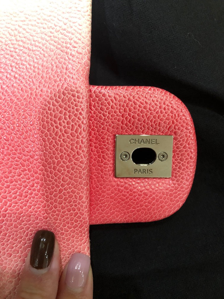 Chanel ombre single flap bag
