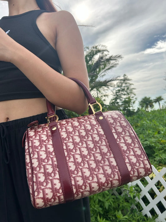 Dior monogram boston bag in 25 cm