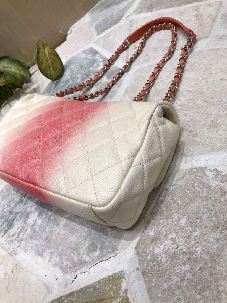 Chanel ombre single flap bag