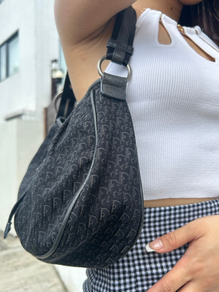 Dior monogram trotter shoulder bag