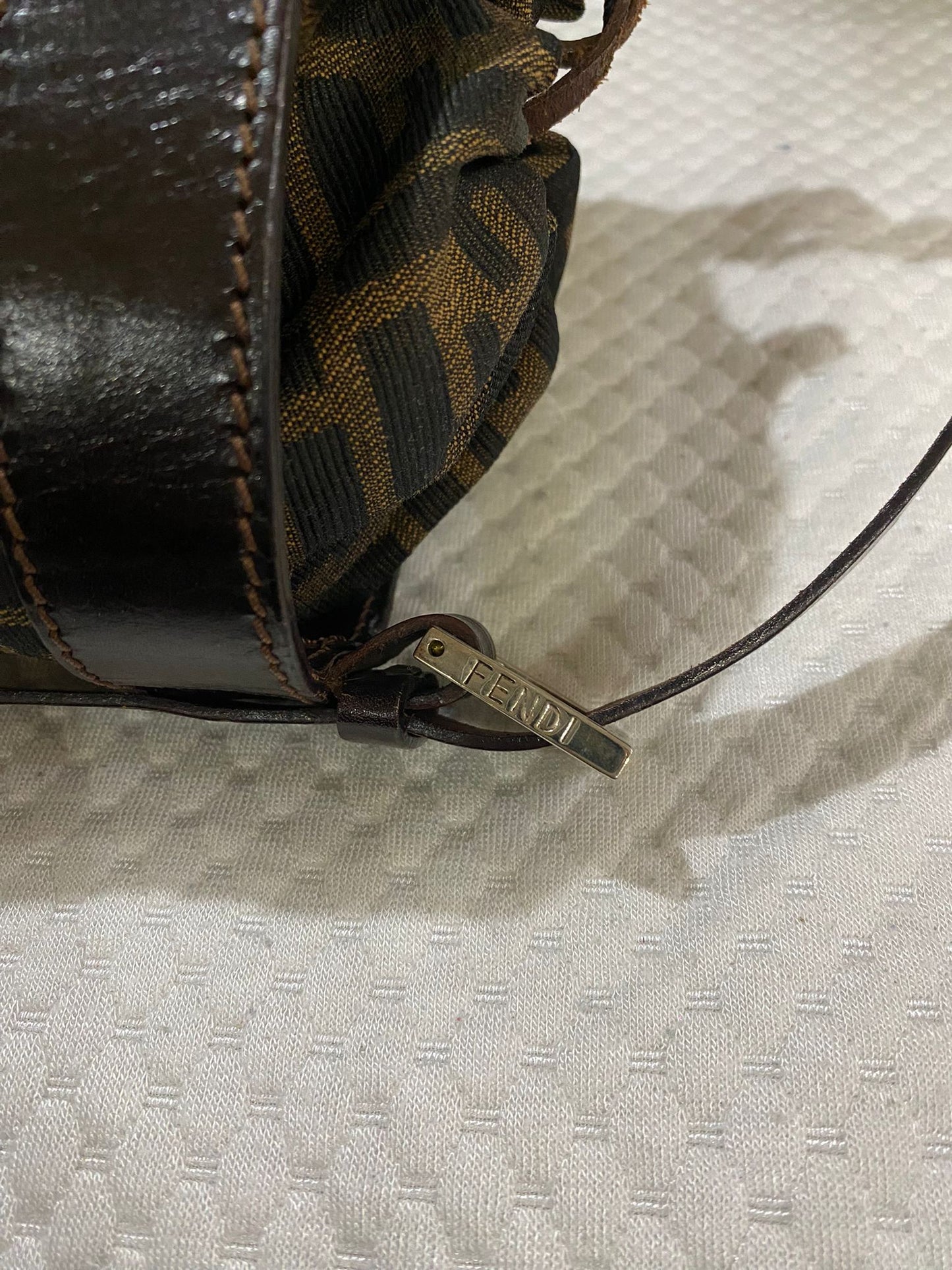 Fendi Vintage Monogram Baguette Bucket Bag