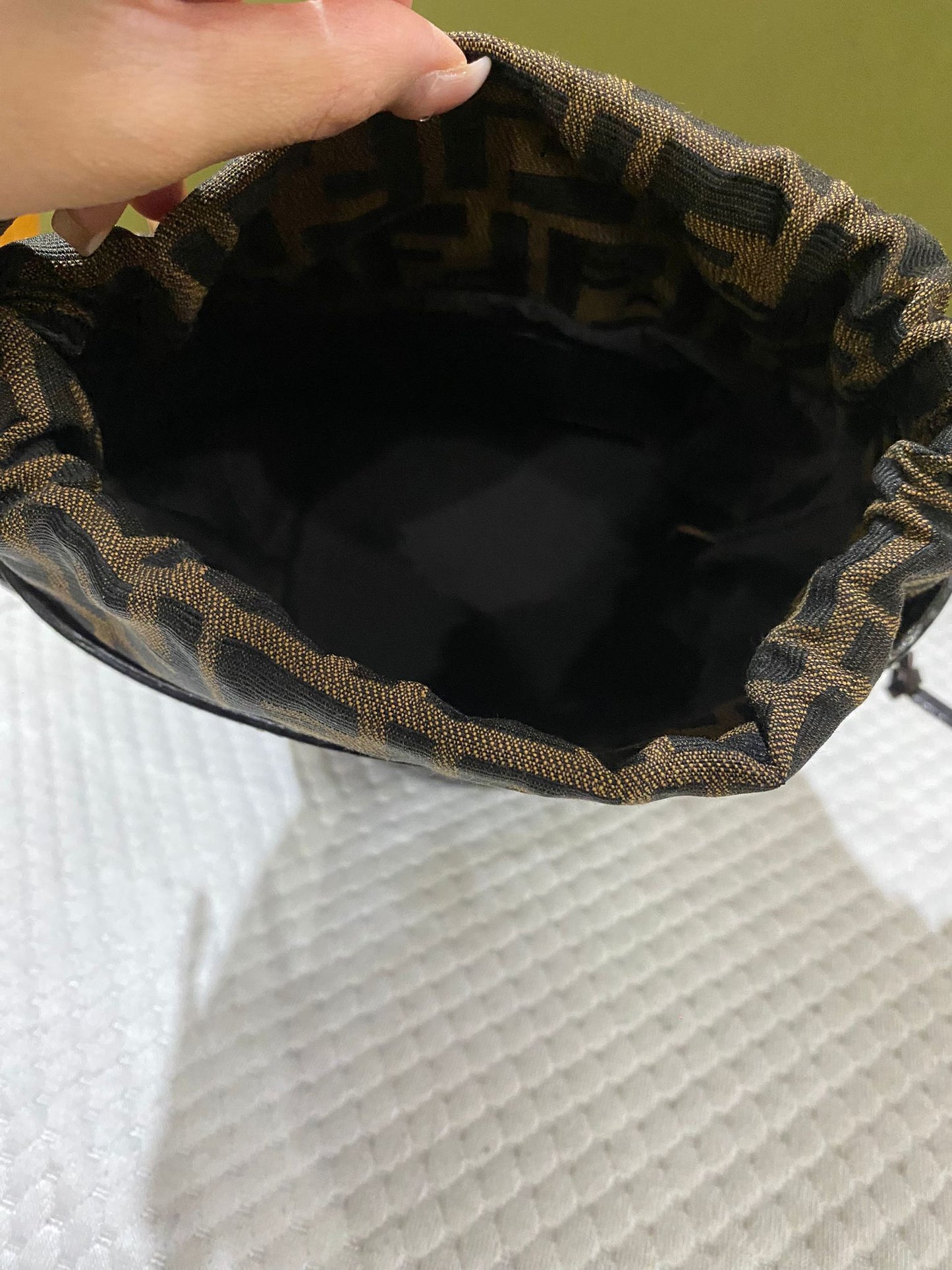 Fendi Vintage Monogram Baguette Bucket Bag