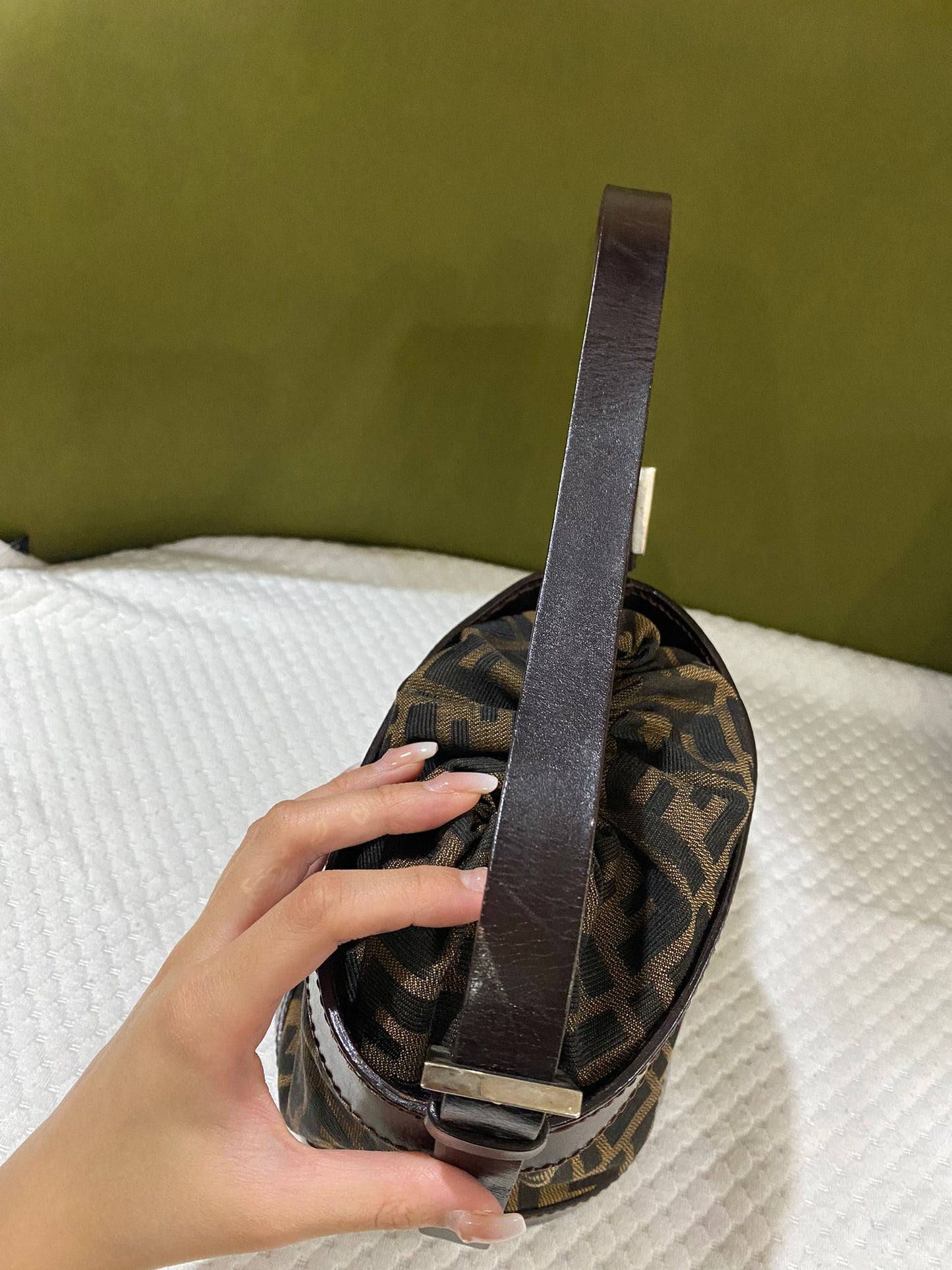 Fendi Vintage Monogram Baguette Bucket Bag