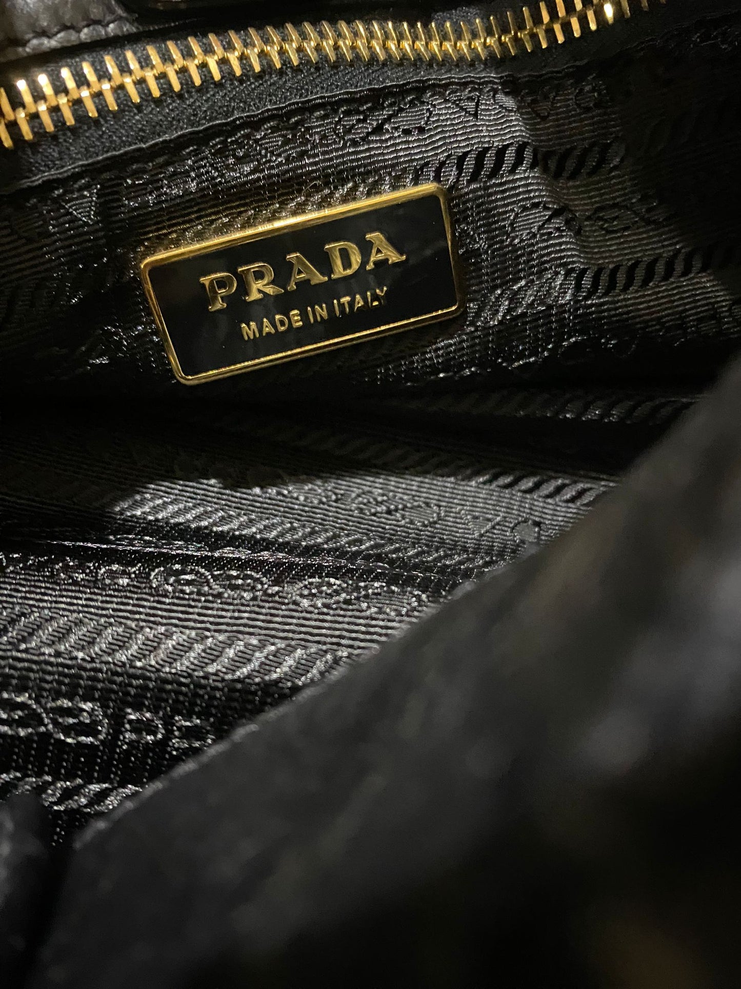 Prada Dressy Black Leather Dumpling 2-in-1 Handbag Bag