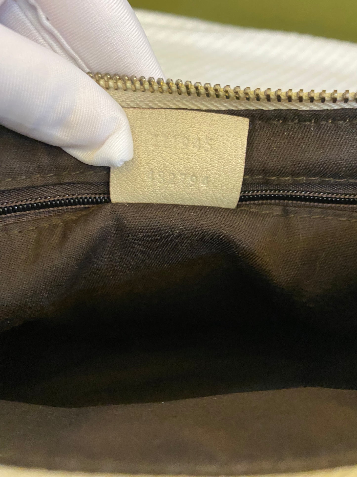Gucci Sukey Monogram Mini Shoulder Bag in Cream/ Beige