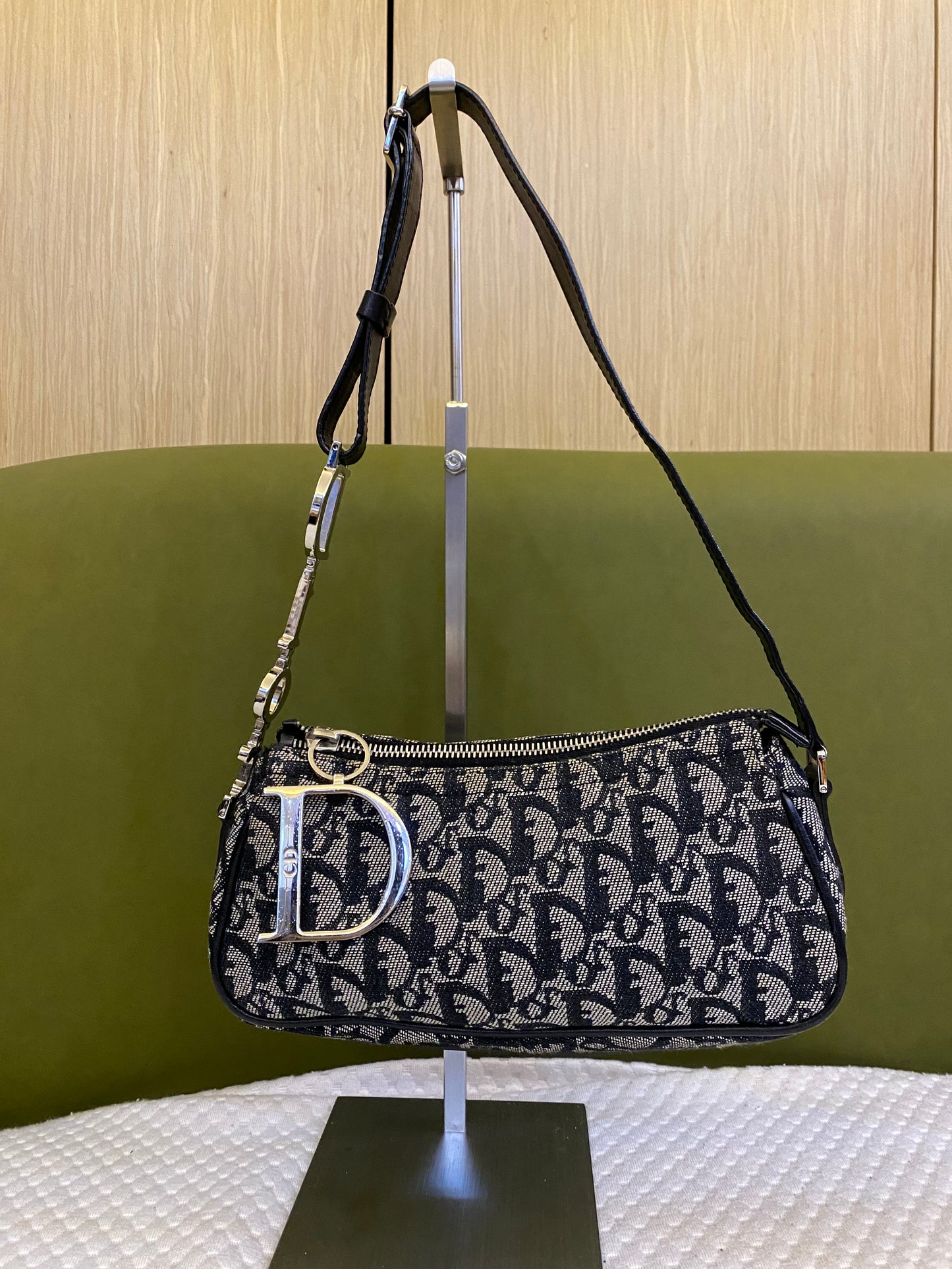 Christian Dior Monogram D Charm Trotter Pochette Shoulder Bag