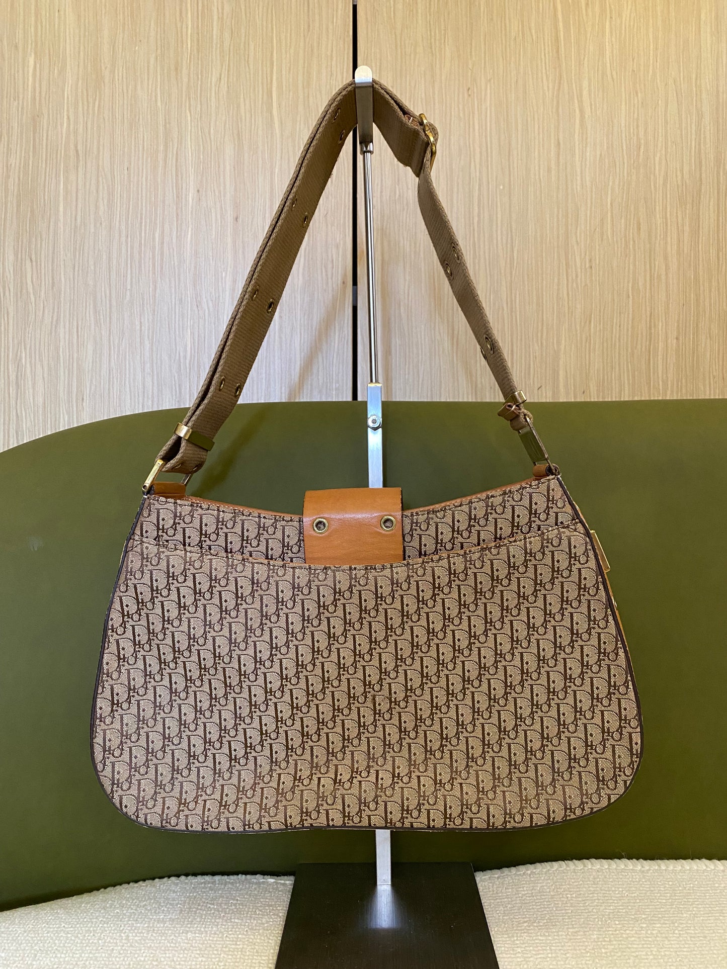 Dior Monogram Street Chic Columbus Hobo Shoulder Bag