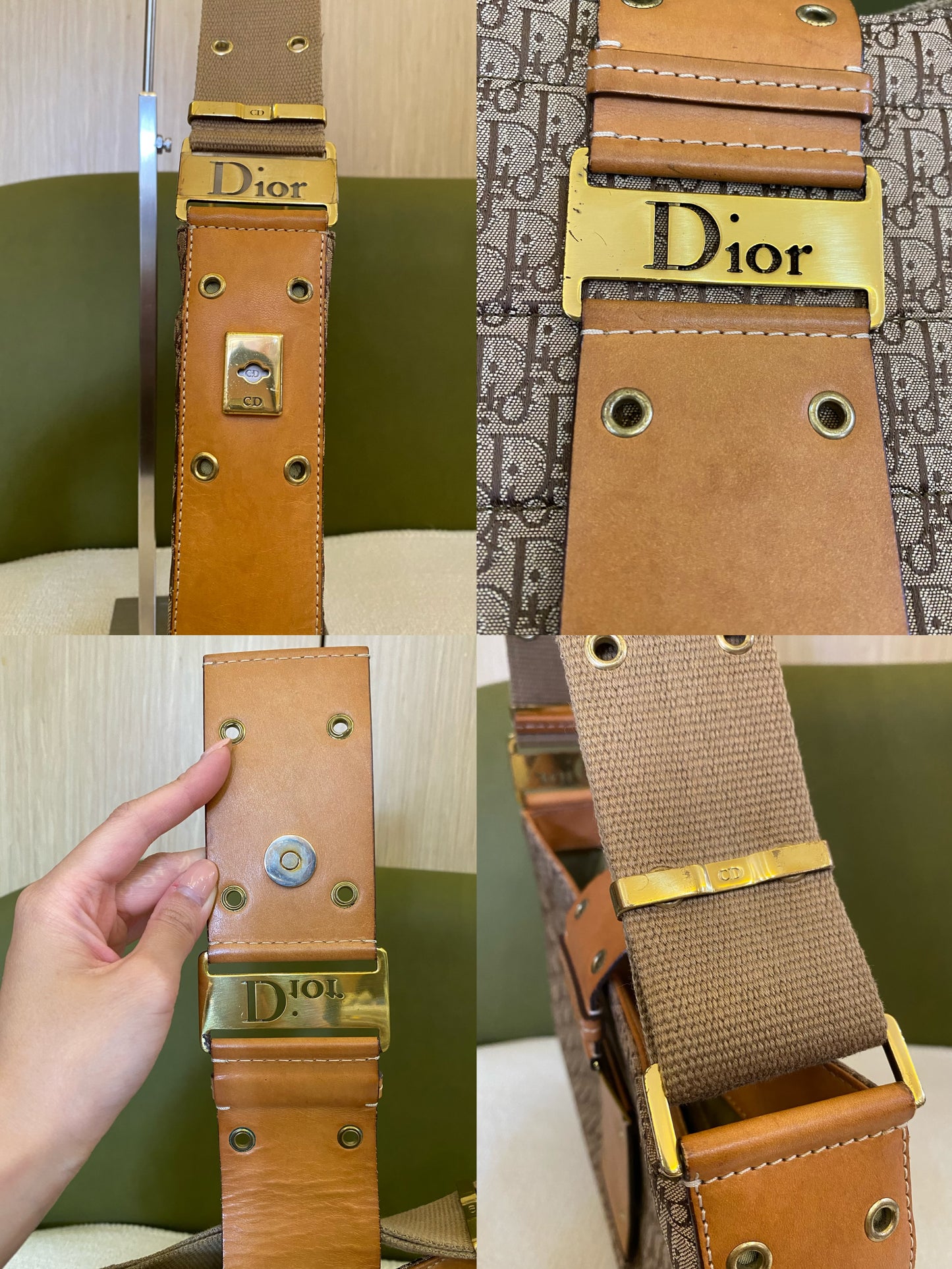 Dior Monogram Street Chic Columbus Hobo Shoulder Bag