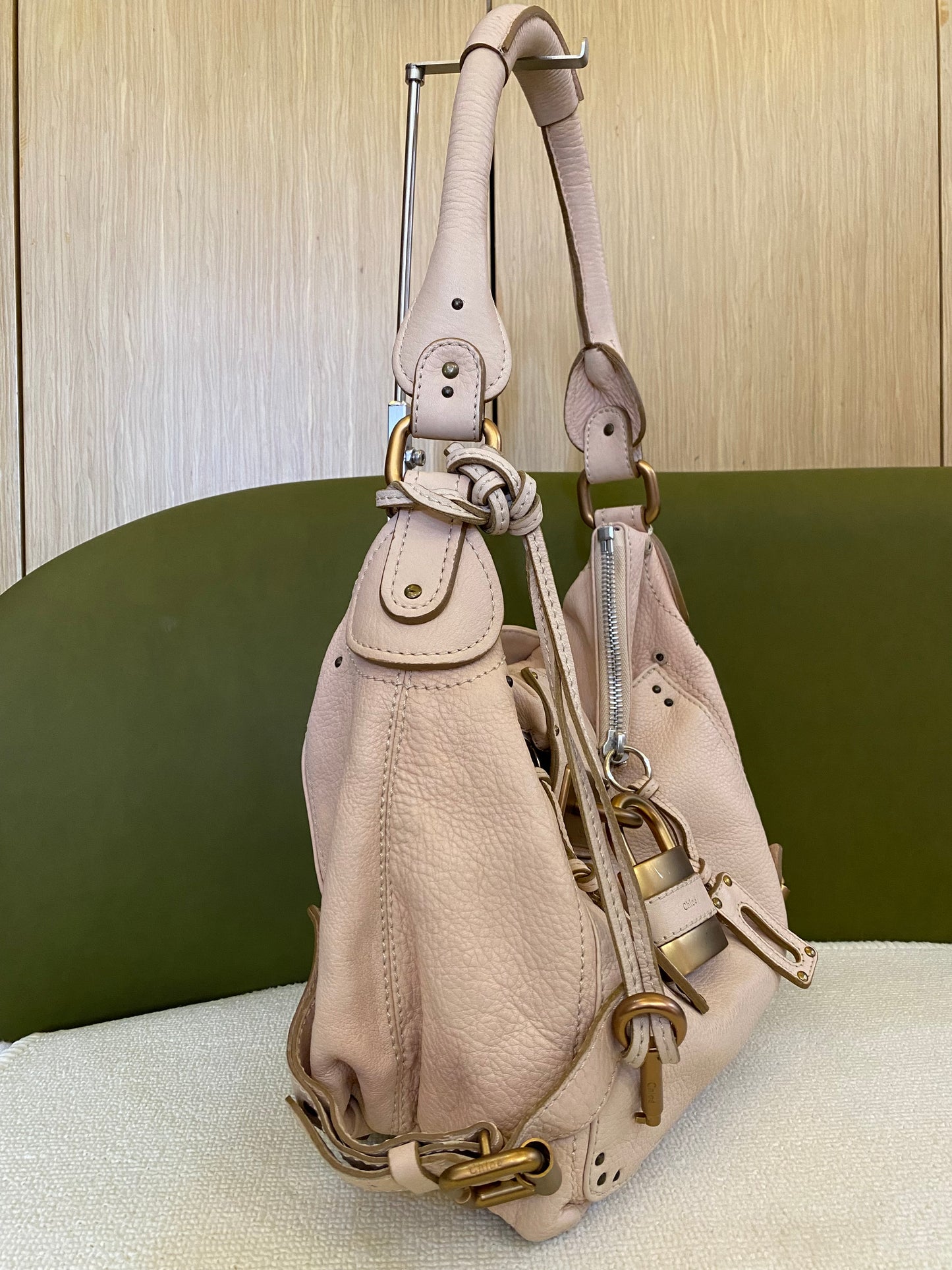 Chloe Paddington Beige Hobo Shoulder Bag