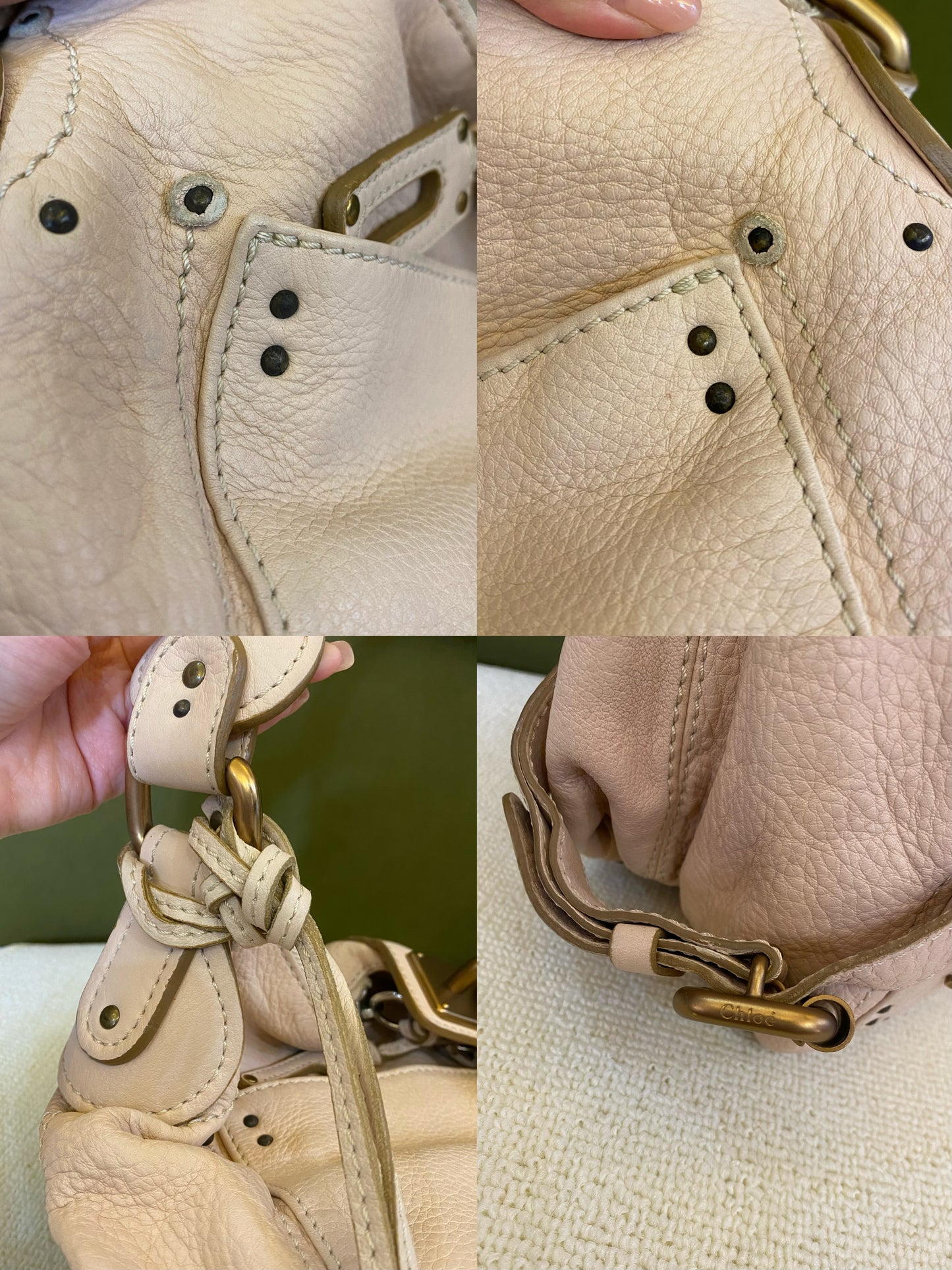 Chloe Paddington Beige Hobo Shoulder Bag