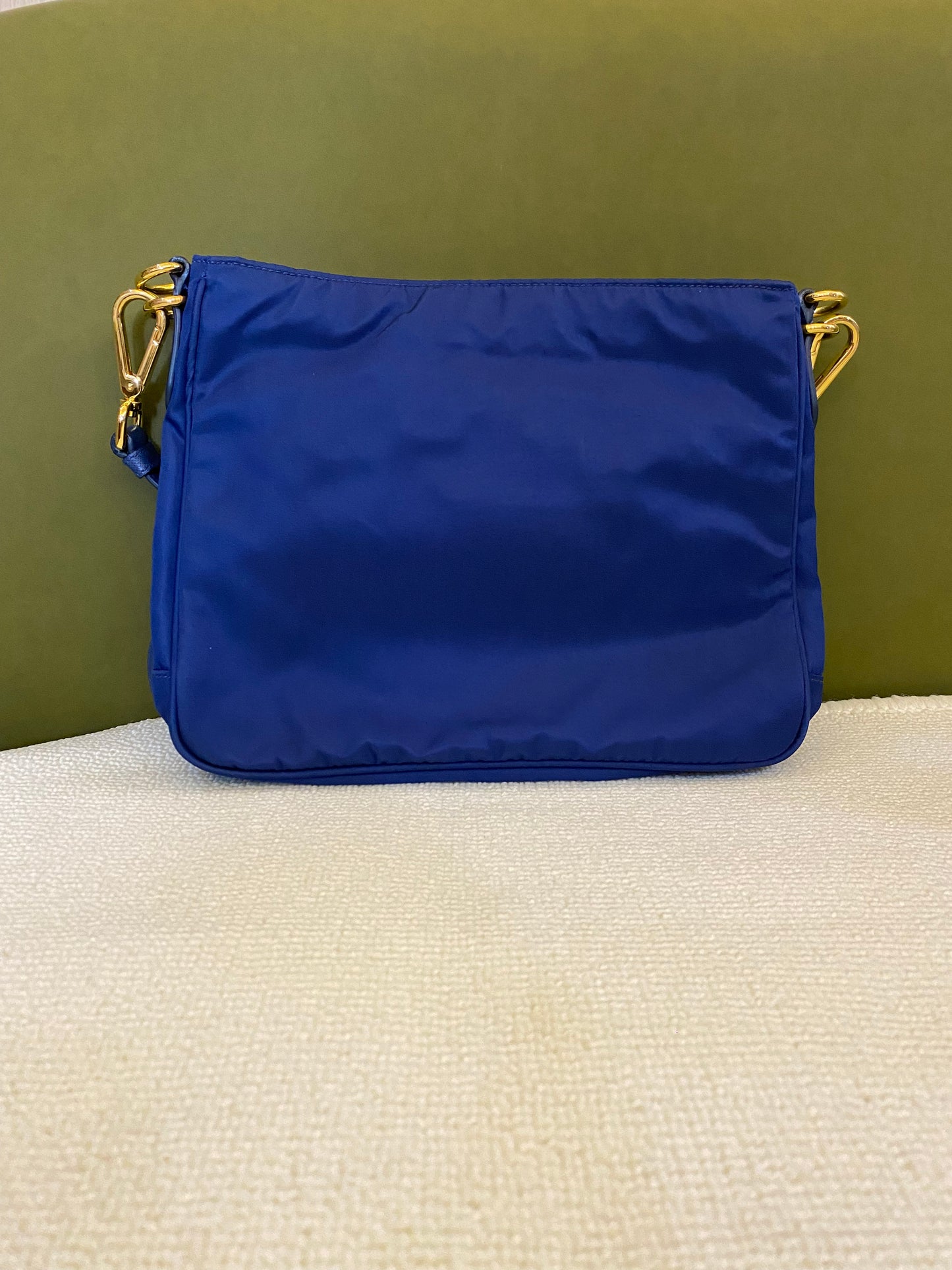 Prada Blue Nylon Crossbody Bag