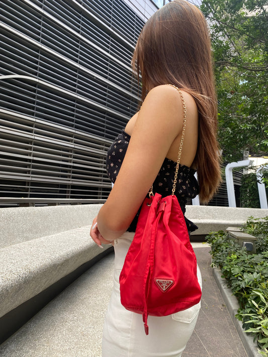 Prada mini bucket bag