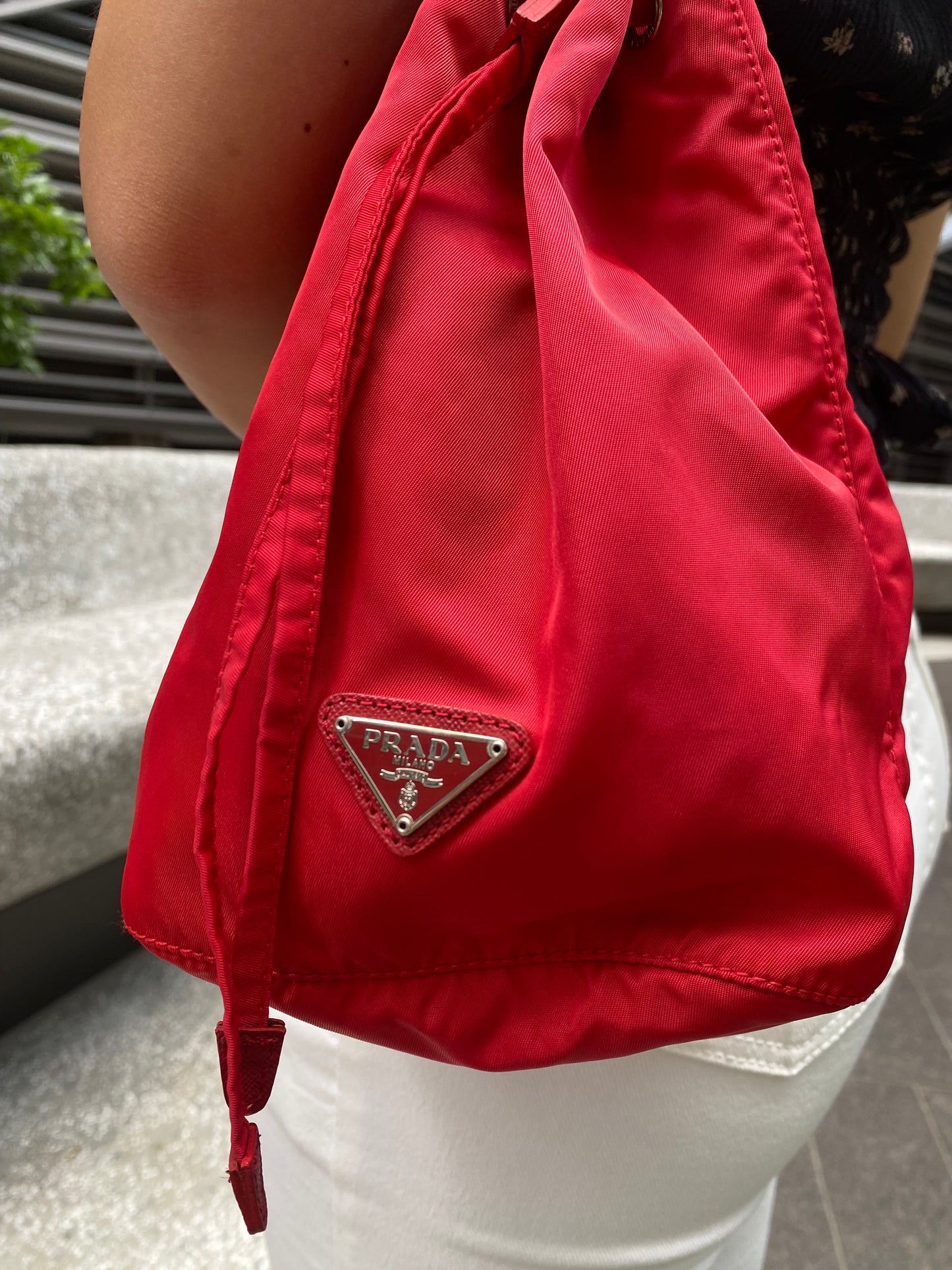 Prada mini bucket bag