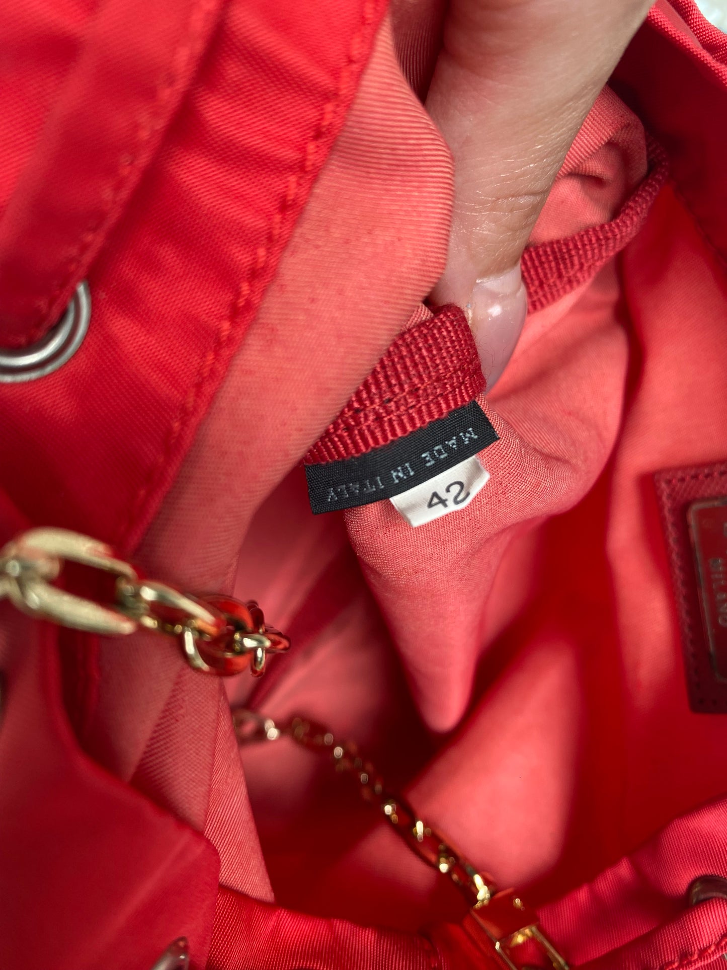 Prada mini bucket bag