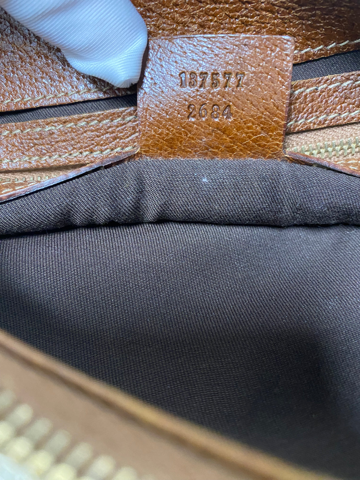 Gucci GG Canvas and Leather Medium Bamboo Ring Hobo