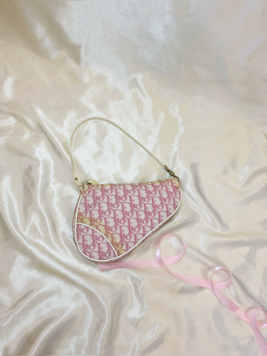 Dior mini pink saddle